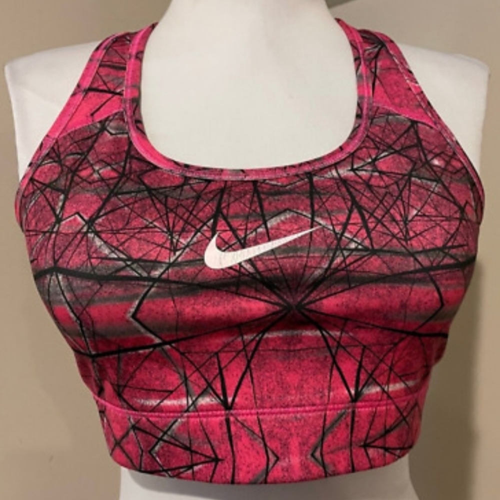Nike Pro Women's Running Atlethic Work Out Sport Bra Tank Top Shirt sz Large